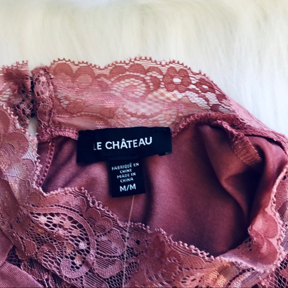 Knit & Lace Mock Neck Sleeveless Top - Picture 9 of 10